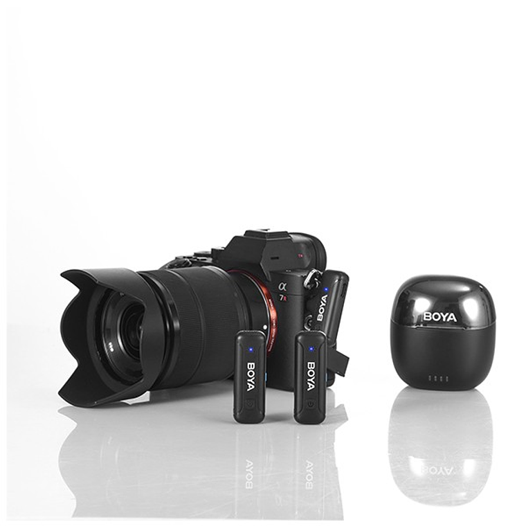 Boya BY-WM3T-M2 Mini 2.4GHz Micrófono Inalámbrico Conector TRS 3.5mm 4