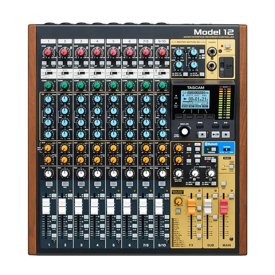 Tascam Model 12 - Mezclador/ Interfaz de audio 12 canales 1