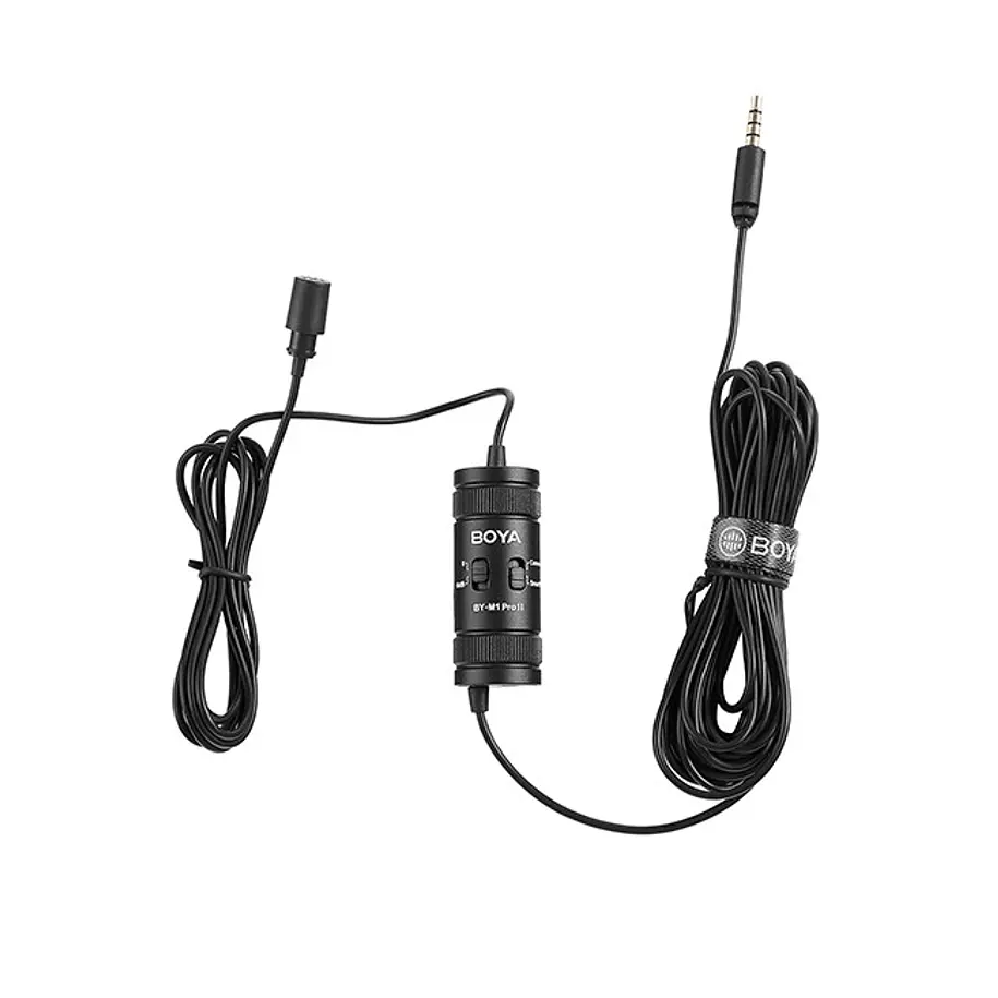 Boya BY-M1 Pro II Micrófono Lavalier con Salida de Audífonos No Usa Batería 5
