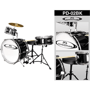 Powerdrums Pd-02 A346s Bk Bateria Niño Powerdrums