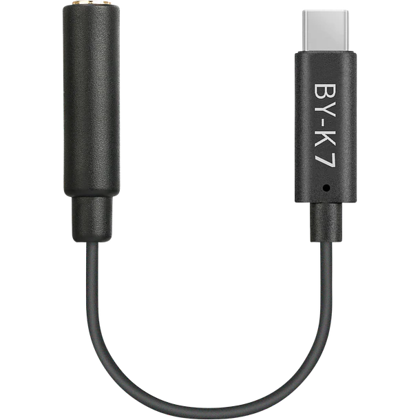 Boya BY-K7 Mini Cable Adaptador Para DJI OSMO Action 3.5mm TRS Hembra a USB-C Macho 1