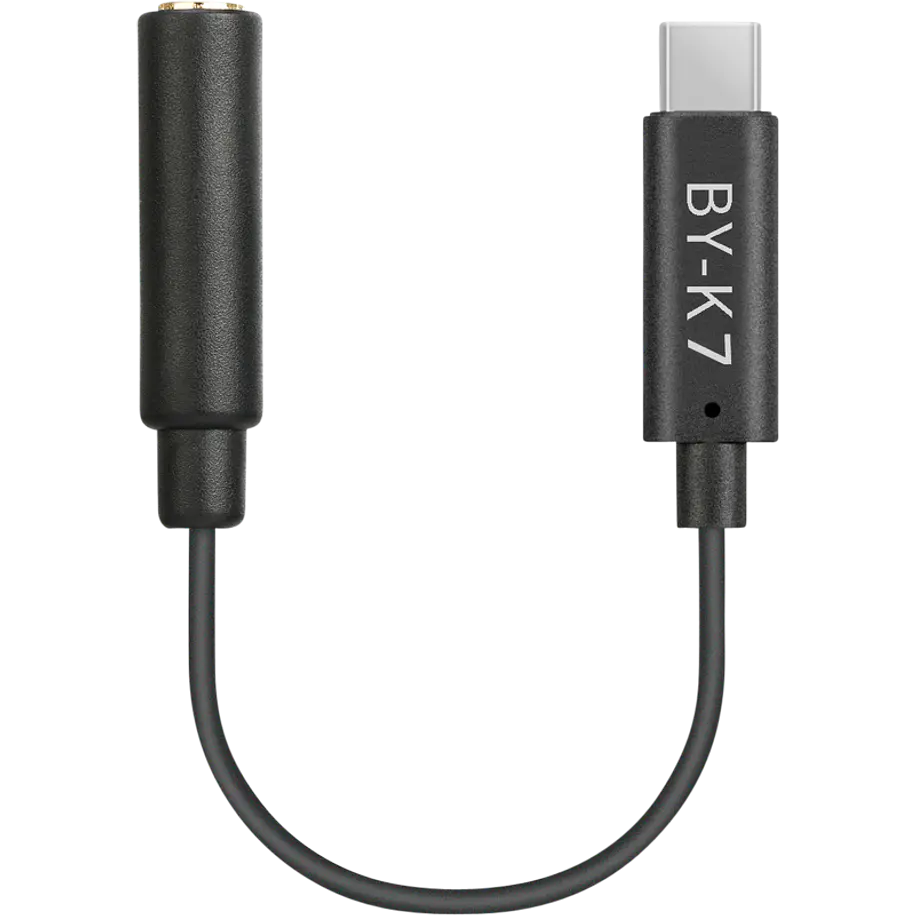 Boya BY-K7 Mini Cable Adaptador Para DJI OSMO Action 3.5mm TRS Hembra a USB-C Macho 1