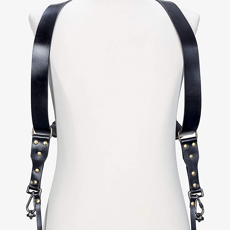 Bronkey Berlin 501 - Arnés Doble De Cuero Para Dos Cámaras 2