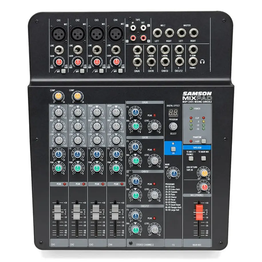 Samson Mxp124fx Bk Mixer Analogo Samson 1