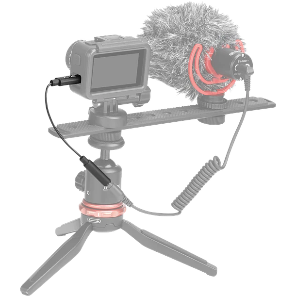 Boya BY-K7 Mini Cable Adaptador Para DJI OSMO Action 3.5mm TRS Hembra a USB-C Macho 3