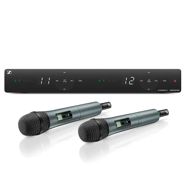 Sennheiser Micrófono inalámbrico de mano doble XSW 1-825-B 1