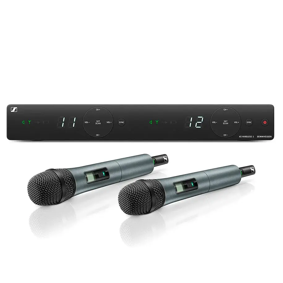 Sennheiser Micrófono inalámbrico de mano doble XSW 1-825-B 1
