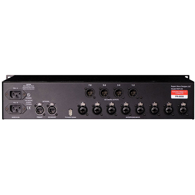Rupert Neve RMP-D8 - Preamplificador de micrófono Dante® de 8 canales + convertidor (PRE-ORDER)!!! 2