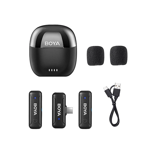 Boya BY-WM3T-U2 Mini 2.4GHz Micrófono Inalámbrico Conector USB-C 5