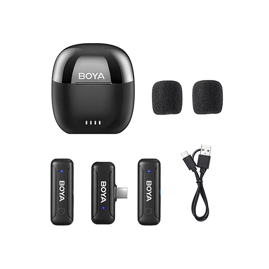 Boya BY-WM3T-U2 Mini 2.4GHz Micrófono Inalámbrico Conector USB-C 5