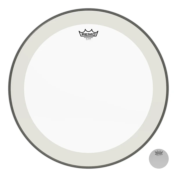 Remo P4-1320-C2- Parche Powerstroke Clear 20'' Remo 1