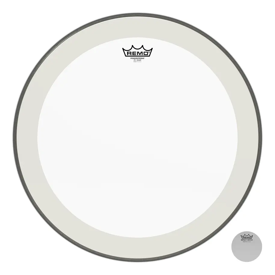 Remo P4-1320-C2- Parche Powerstroke Clear 20'' Remo 1