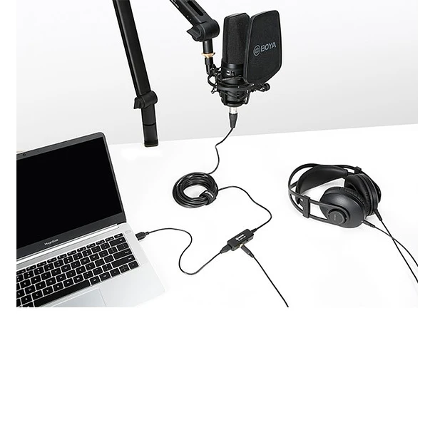 Boya BY-BCA7 PRO Cable Con Preamplificador XLR a Usb / Usb C / Lightning 5