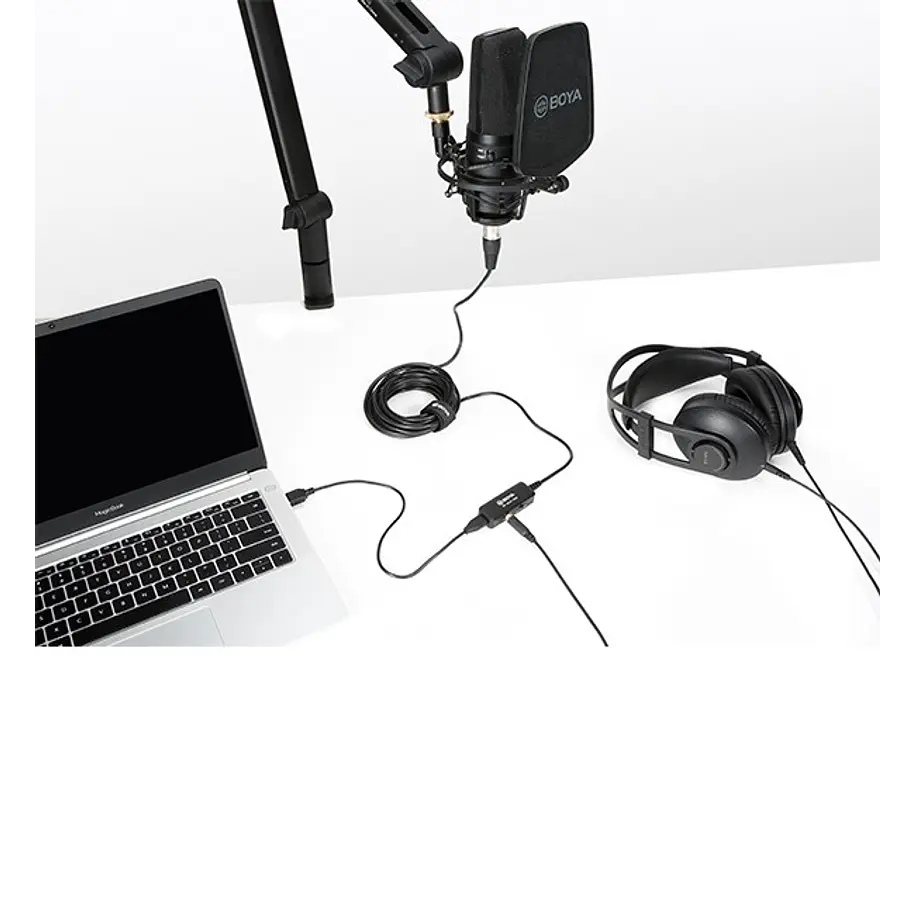 Boya BY-BCA7 PRO Cable Con Preamplificador XLR a Usb / Usb C / Lightning 5