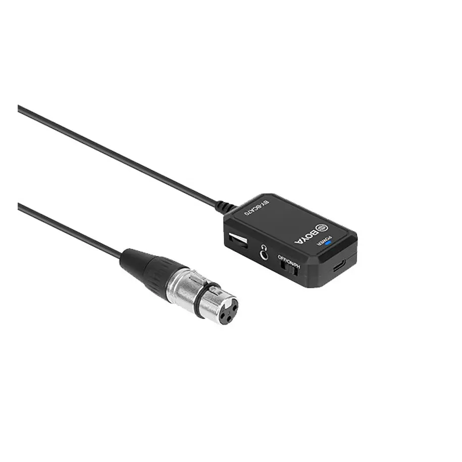 Boya BY-BCA70 Adaptador de Audio con Phantom Power XLR a Lightning, Usb y Usb-c de 6 Metros 2