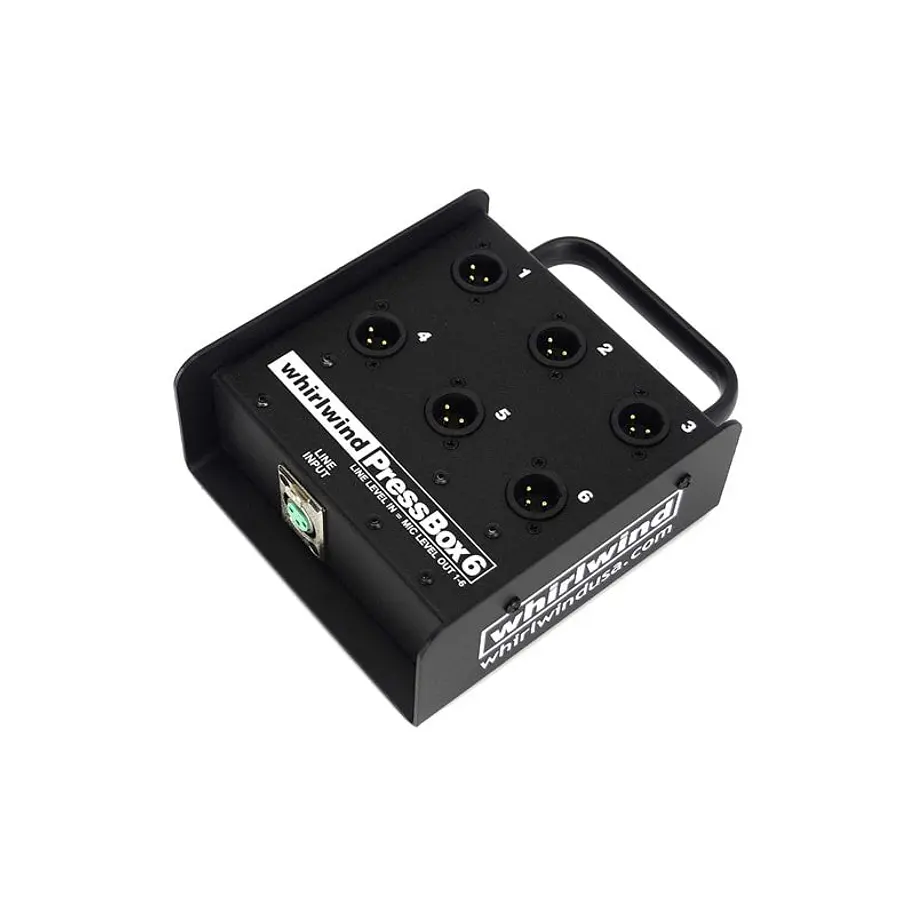 Whirlwind PB06 - Caja de prensa pasiva 1 entrada x 6 salidas 1
