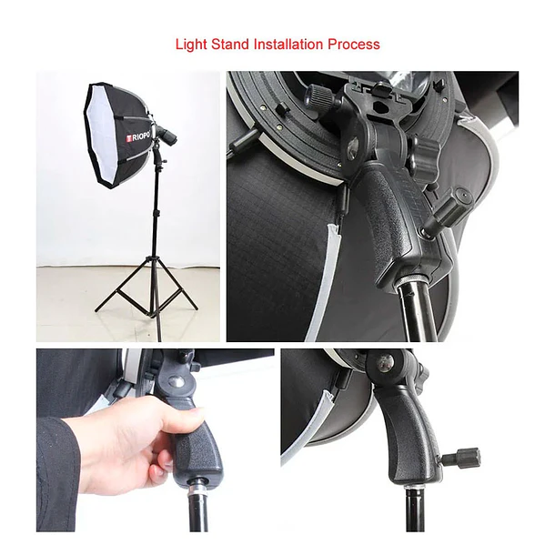 Triopo KS2-55 Softbox Octogonal Para Speedlight Con Empuñadura 55cm 6