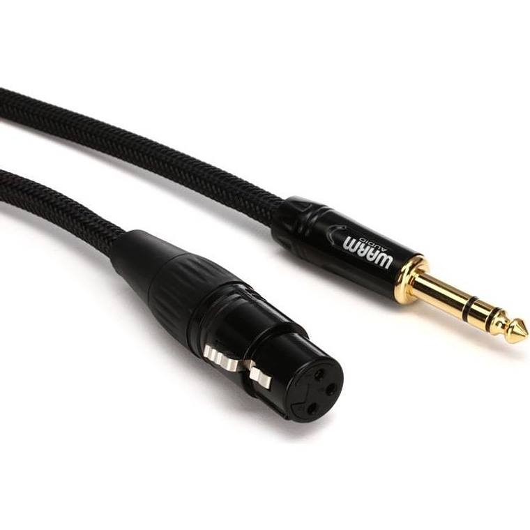 Warm Audio ProXLRF-TRS3 - Cable XLRF a TRS de 0.9mt 1