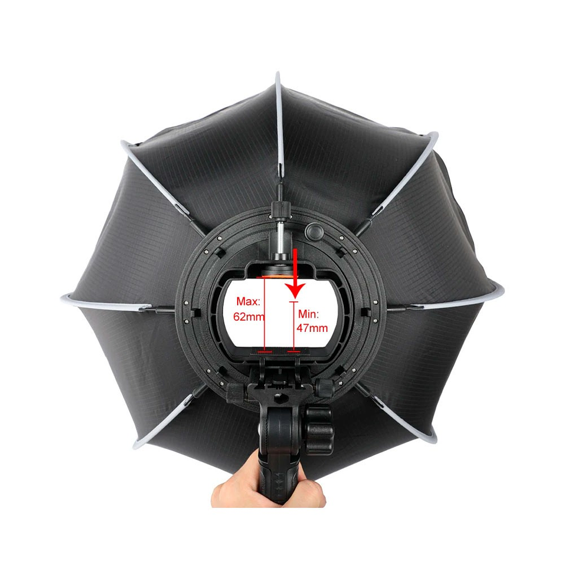 Triopo KS2-65 Softbox Octogonal Para Speedlight Con Empuñadura 65cm 9