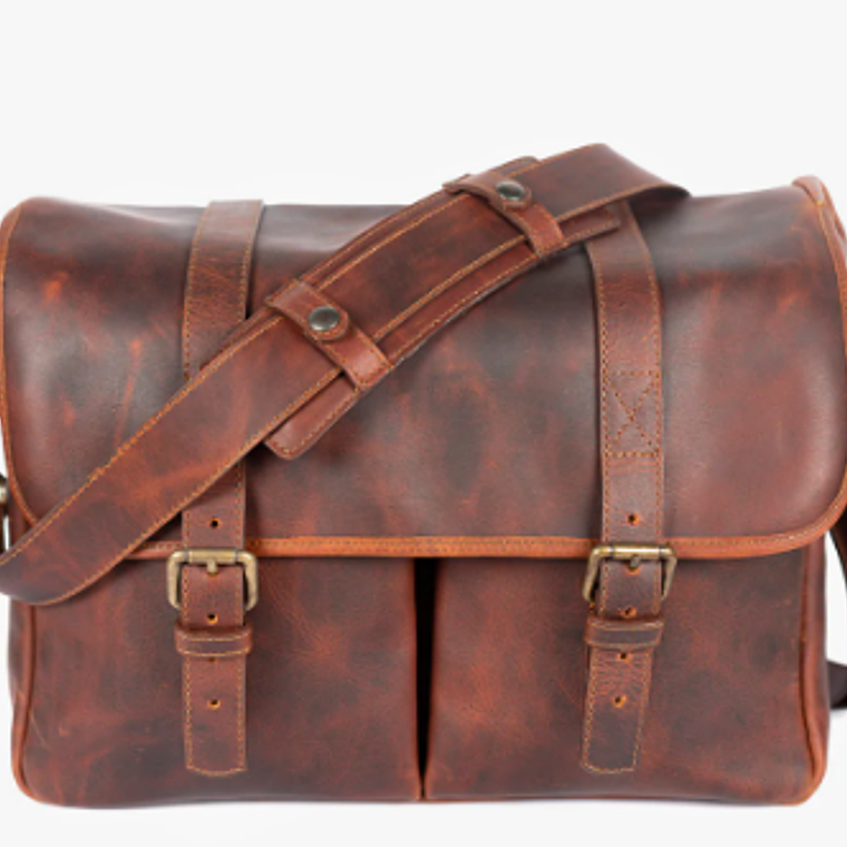 Bronkey Maletín De Cuero Roma Para Cámara 1