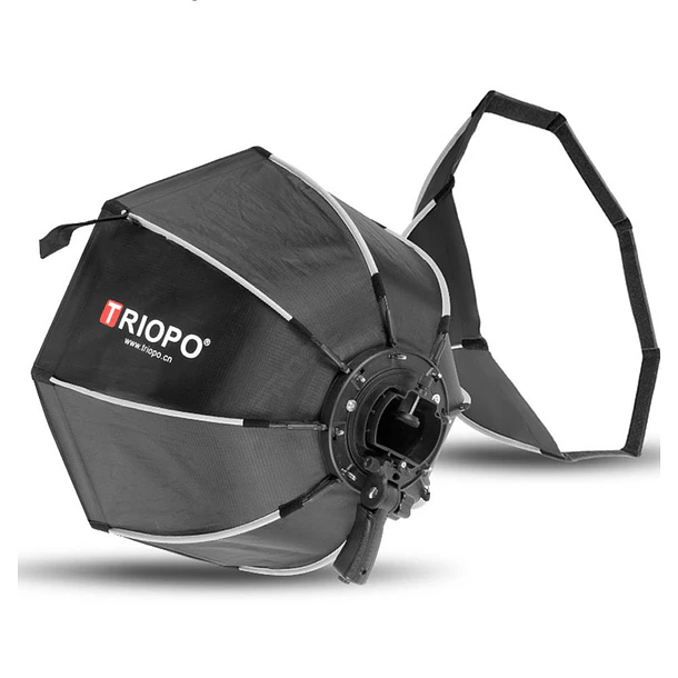 Triopo KS2-120 Softbox Octogonal Para Speedlight Con Empuñadura 120cm 4