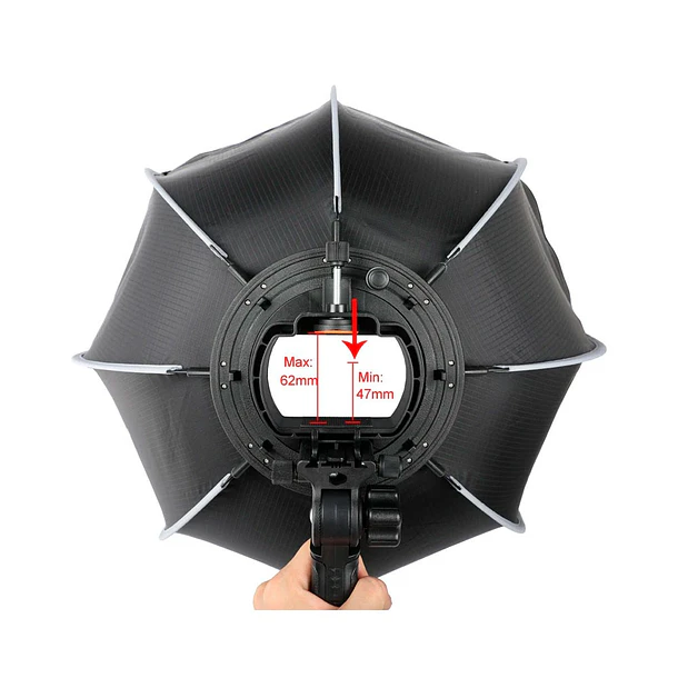 Triopo KS2-120 Softbox Octogonal Para Speedlight Con Empuñadura 120cm 8