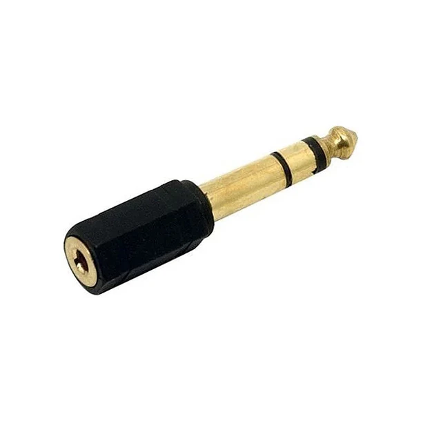 Macrotel Adaptador de Audio Hembra 3.5mm Macho 1/4 Stereo 1