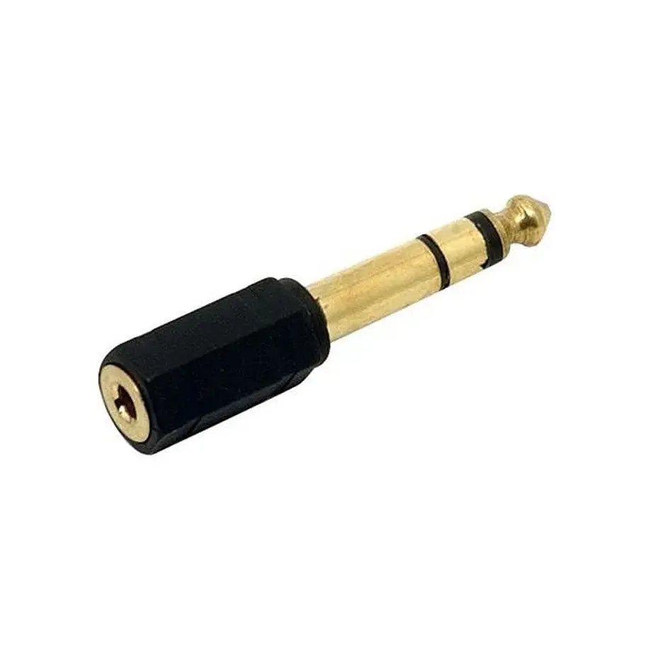 Macrotel Adaptador de Audio Hembra 3.5mm Macho 1/4 Stereo 1