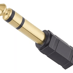 Macrotel Adaptador de Audio Hembra 3.5mm Macho 1/4 Stereo