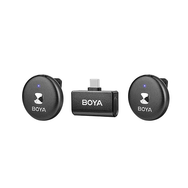 Boya Omic-U kit de micrófono doble inalámbrico con conector USB-C 4