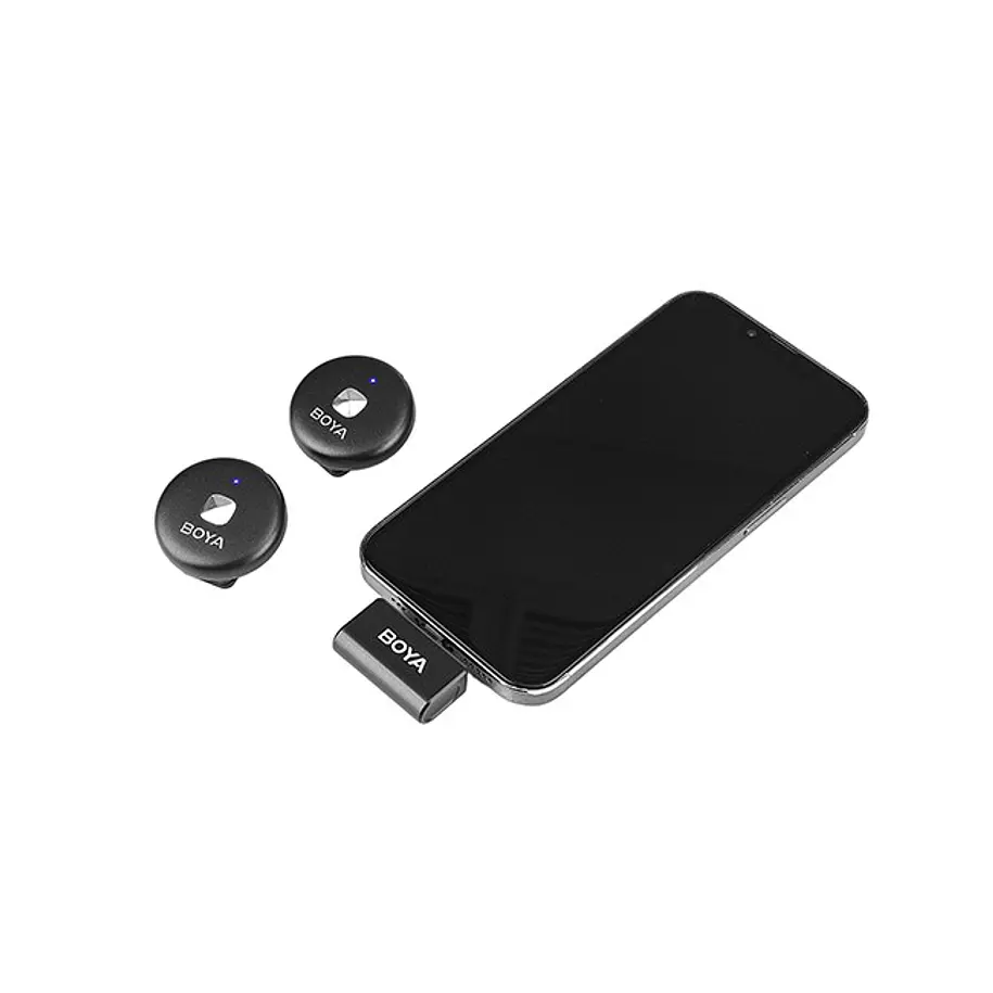 Boya Omic-D kit de micrófono doble inalámbrico con conector Lightning (iPhone) 2