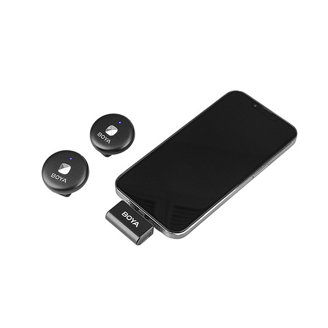Boya Omic-D kit de micrófono doble inalámbrico con conector Lightning (iPhone) 2
