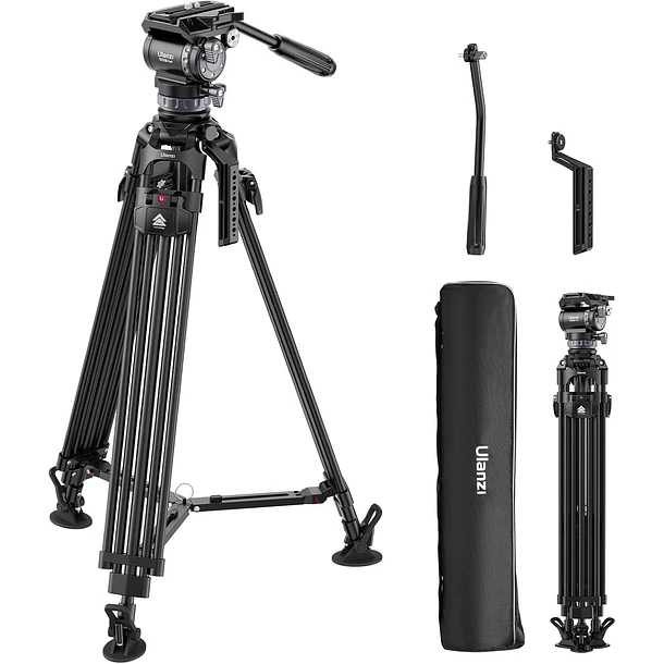 Ulanzi Video Fast Trípode Profesional Rápido Con Cabezal Video Fluidez Ajustable 10