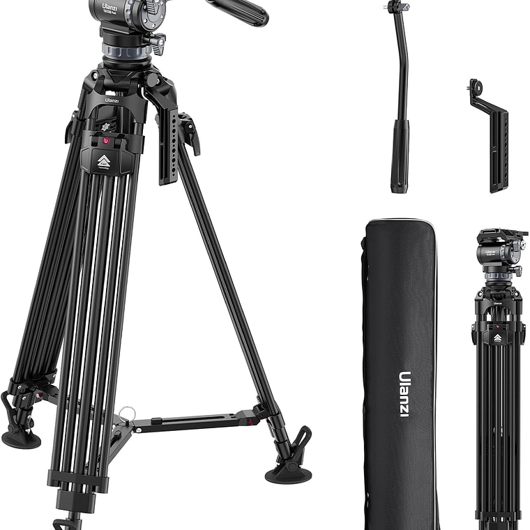 Ulanzi Video Fast Trípode Profesional Rápido Con Cabezal Video Fluidez Ajustable 10