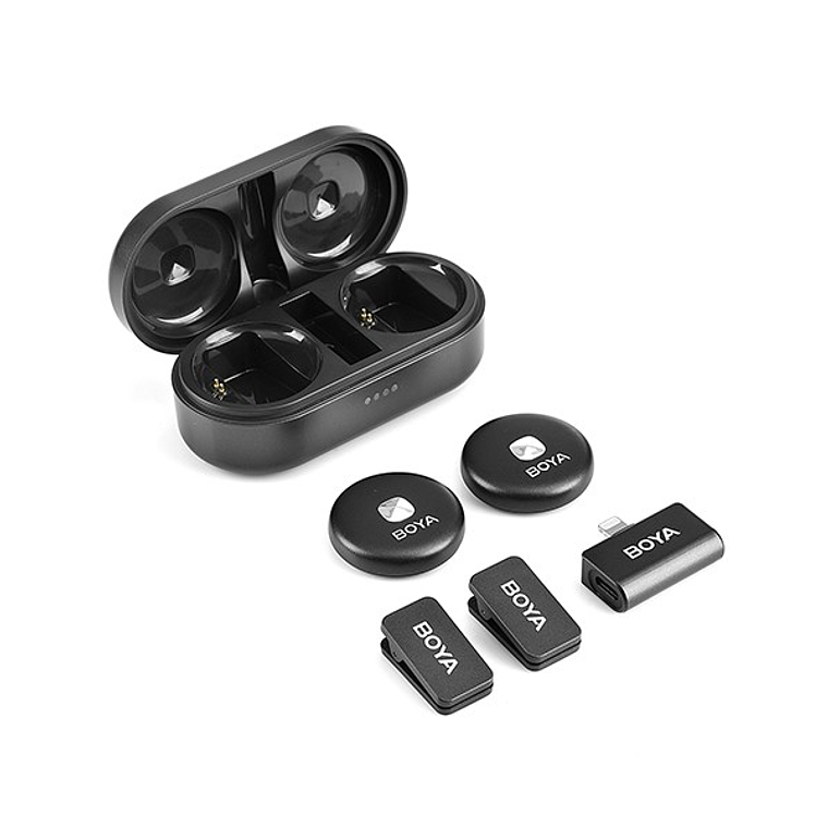 Boya Omic-D kit de micrófono doble inalámbrico con conector Lightning (iPhone) 4