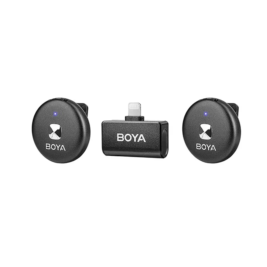 Boya Omic-D kit de micrófono doble inalámbrico con conector Lightning (iPhone) 5