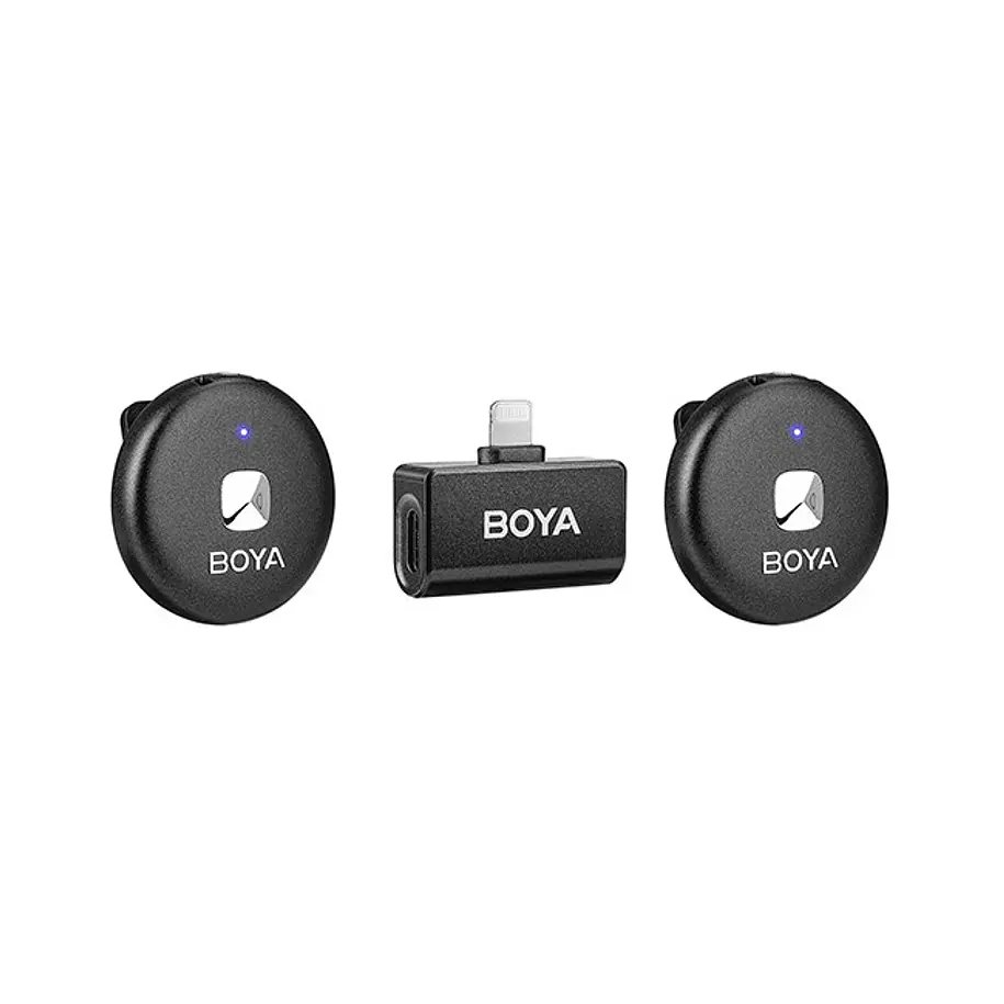 Boya Omic-D kit de micrófono doble inalámbrico con conector Lightning (iPhone) 6