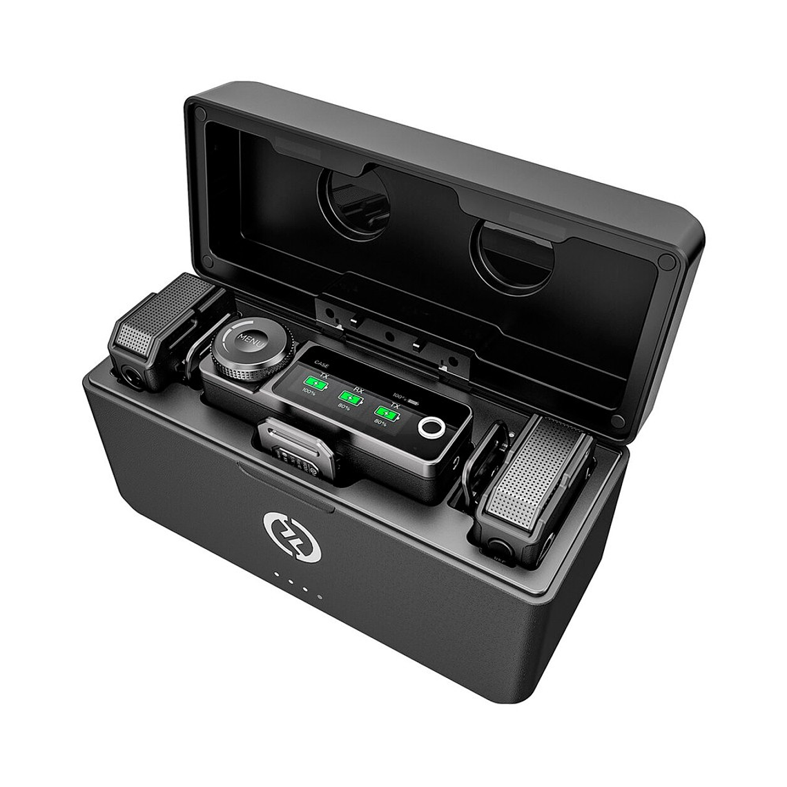 Hollyland LARK MAX Duo 2 Sistema de micrófono inalámbrico para 2 personas (2,4 GHz, negro) 1