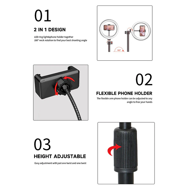 HEBIKUO soporte para teléfono móvil L207 3