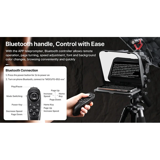 Ulanzi RT02 Teleprompter Universal Para Cámaras, Teléfonos o Notebook 18