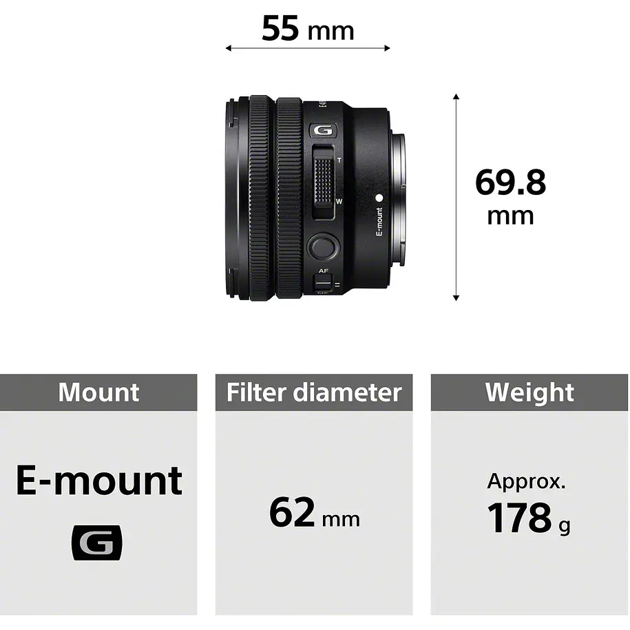Sony Lente E PZ 10-20mm F4 G 11