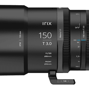 Irix Cine Lente 150mm T3,0 macro Para MFT - Micro Cuatro Tercios Metric