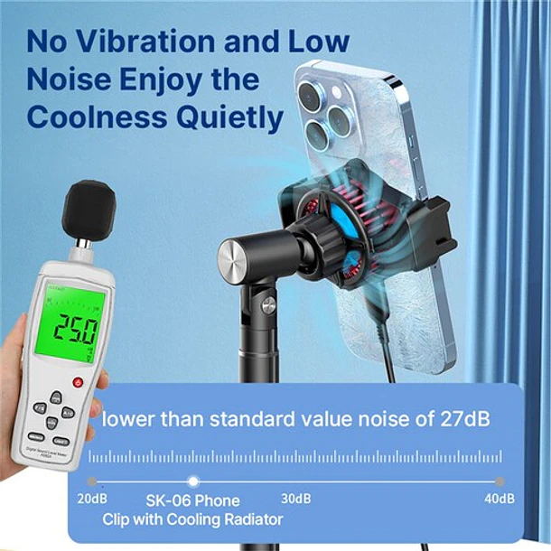 Ulanzi SK-06 Soporte Ventilador Para Teléfonos Sobre Escritorio 6