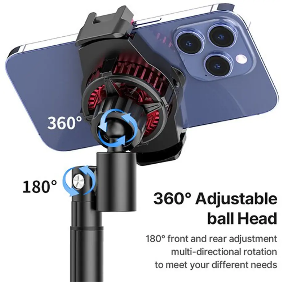 Ulanzi SK-06 Soporte Ventilador Para Teléfonos Sobre Escritorio 9