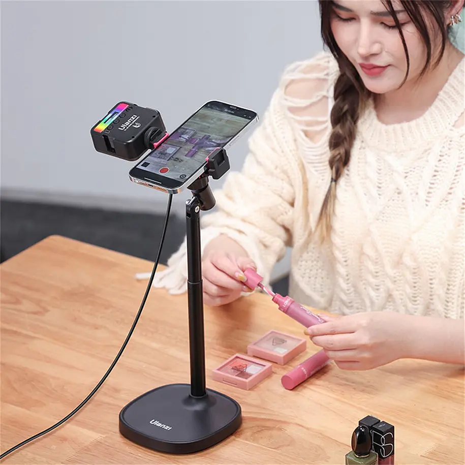 Ulanzi SK-06 Soporte Ventilador Para Teléfonos Sobre Escritorio 12
