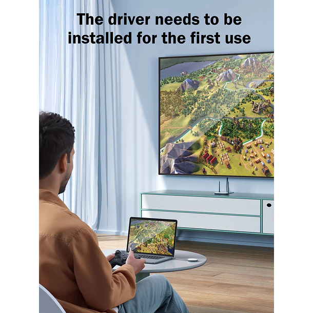 Lemorele G60 Transmisor Inalámbrico de Video Full HD 1080P  50 metros Desde Puerto USB a HDMI o VGA 6