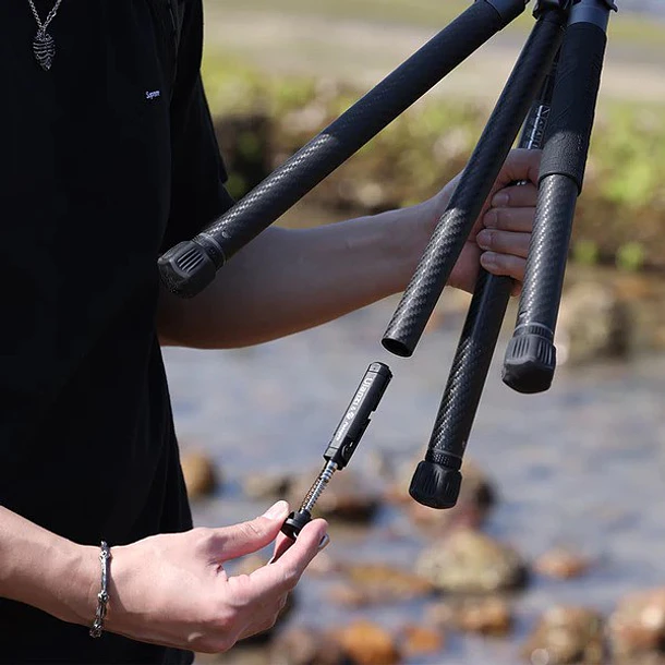 Ulanzi X-Aircross F38 Trípode Video Ideal Para Viajes UL-3318 de Fibra de Carbono 9