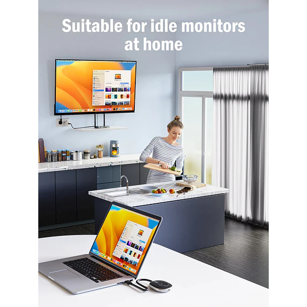 Lemorele Q5R1 Transmisor Video 4K  Inalámbrico HDMI a HDMI o VGA 7