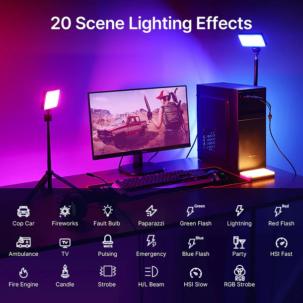 Ulanzi PL-01 LT002 Luz LED de 7