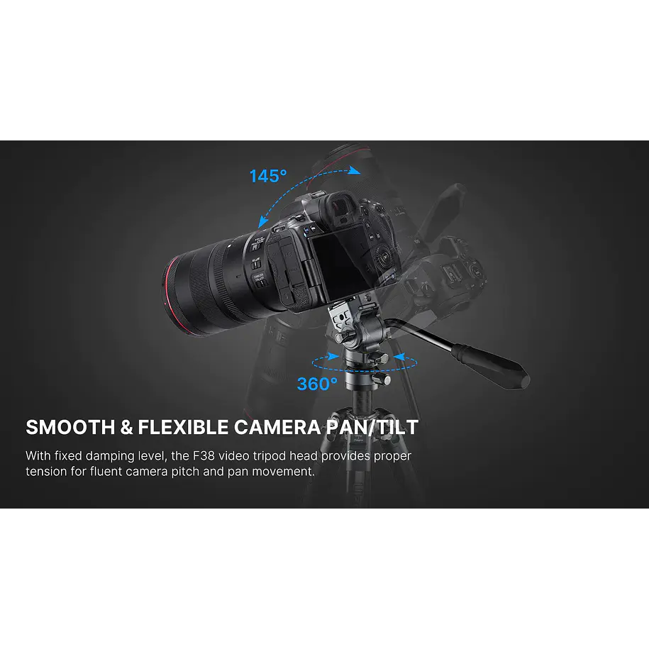 Ulanzi X-Aircross F38 Trípode Video Ideal Para Viajes UL-3318 de Fibra de Carbono 15